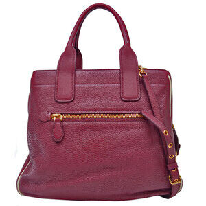 Miu Miu red shoulder handbag gold bag white